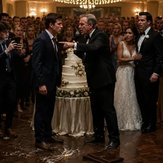 “Before we toast the happy couple,” Dad said into the microphone, “I want everyone to know Jacob is my greatest disappointment.” My borrowed suit suddenly felt like a costume, champagne glasses froze midair, and my youngest brother kept filming while my father lied about the night I saved Grandpa. I stayed silent—because his voice was about to destroy him.