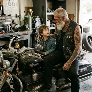 My Dying Biker Father Taught My Son One Lesson — We Didn’t Understand Until the Funeral