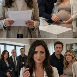 I caught my husband holding his pregnant ex’s hand at a prenatal clinic—while paying with our joint credit card. When I demanded the truth, he stared at me and said, “Don’t turn this into a family problem.” I signed my transfer letter, prepared the divorce papers, and packed in silence. But that night, I found a USB proving the pregnant woman wasn’t his ex… and my husband already knew.