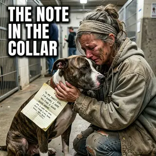 The Homeless Woman Left Her Dog at the Shelter. The Note in the Collar Destroyed Them.