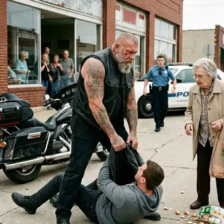 A Biker Pinned a Man to the Sidewalk — Then Pointed at My Missing Wallet