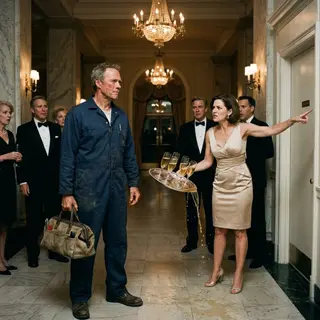 They Threw the Man in Coveralls Out of the $15 Million Gala — Then the Auditor Read His Name Off the Deed