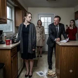 “You’re signing the estate over tonight—or we’ll have you declared mentally unstable,” my father hissed, crushing Grandpa’s will against the kitchen counter. Mom blocked the door. My golden-child sister filmed me, smiling as if my humiliation were entertainment. They thought the daughter they abandoned at eighteen would panic. Then I noticed Grandpa’s hidden camera recording every word—and stayed perfectly calm.