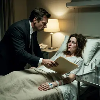 “Sign it—you’ll never recover financially,” my husband said while I lay drugged after spinal surgery. Then he announced he was marrying his mistress in three days. He took the house, the SUV, and my dignity—or so he thought. He never knew I earned $680,000 a year. He also never knew the hospital papers would expose his federal crime and betrayal.