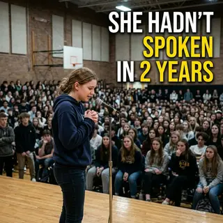 The Girl Stood Up at the School Assembly. She Hadn't Spoken in Two Years.