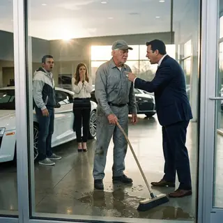 They Called Him "The Help" for Five Years — Then the Janitor Walked Into the Nine A.M. Meeting Wearing a Suit