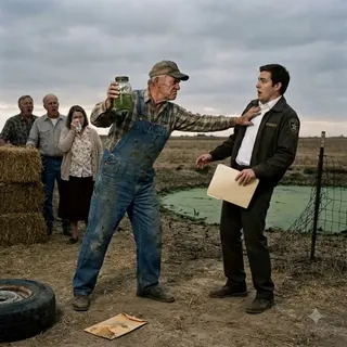 They Called His Old Quarry Pond Poison and Tried to Seize His Farm—Then the Drought Came, and His Hay Was the Only Green Left in the County