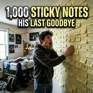 He Woke Up to 1,000 Sticky Notes on His Wall. His Roommate Left Them Before He Died.