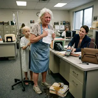 The Waitress in the Faded Apron Typed the Hospital's Founding Trust in 1974 — Fifty-One Years Later, They Billed Her Grandson $18,000