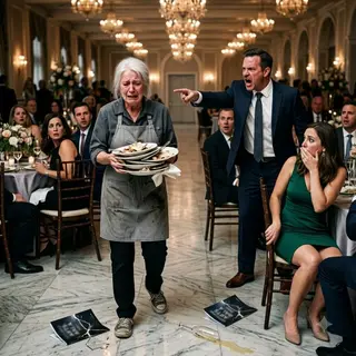 They Told the Woman Clearing Plates at the $3.2 Million Gala to Use the Back Door — Then the Property Manager Said Her Name