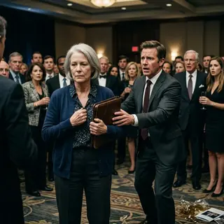 The Quiet Widow at the Back of the Hospital Fundraiser Was More Powerful Than Anyone Knew