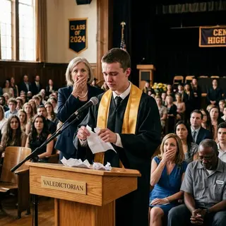 The Student Who Quietly Swapped His Speech at the Last Minute — And Left the Whole Auditorium Silent