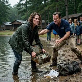 He Threatened to Destroy My Camp—Then My Camera Exposed What Was Buried Beneath the Lake.