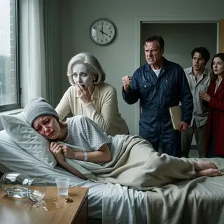 When cancer left me too weak to stand, my mother-in-law convinced my husband to leave me for another woman. Then she leaned over my hospital bed and smiled, “At least now he has a real future.” I thought I had lost everything—until my father-in-law walked in, heard her, and said, “Enough.” What he announced next made her face go white.