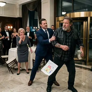 They Threw a Biker Out of an $8,000-a-Plate Charity Gala — Then the Widow at Table One Stood Up and Locked the Doors