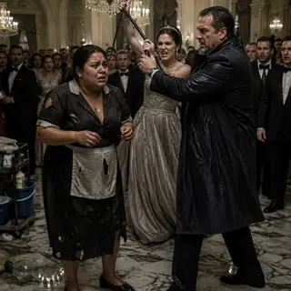 His Fiancée Whipped the Plus-Size Maid Before Two Hundred Guests—Then the Mafia Boss Walked In and Recognized the Locket Around Her Neck