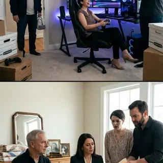 After thirty-one days in the hospital, I came home and found my late wife’s bedroom turned into a gaming room. “Where are your mother’s things?” I asked. My daughter laughed. “I threw them away. Mom’s dead. Why keep useless junk?” Her husband smirked. “You’re old, Frank. Learn to let go.” I said nothing. Then I noticed a storage-company sticker on a box—and suddenly, I knew exactly where to start.