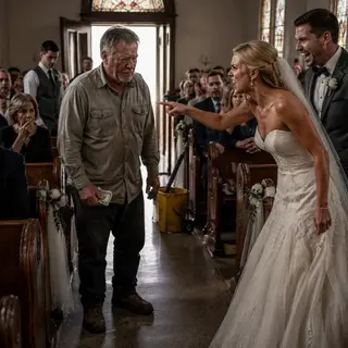 They Charged the Janitor $40 to Sit at the Back of the Wedding — Then the Pastor Broke a 31-Year Promise