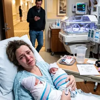 While I fought for my life delivering our premature twins, my husband ignored every hospital call—because he was spending the night with his first love. Four days later, he walked into our empty house expecting to find us waiting. Instead, he found a note on the kitchen counter. “You chose her. I chose us. We’re gone.” He stared at those five words… then realized what he had lost.