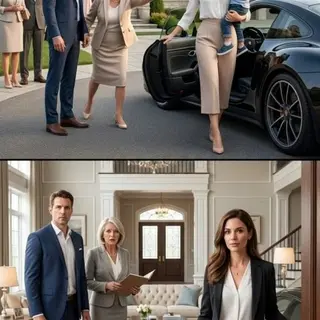 My husband humiliated me in front of his entire family and our three-year-old son, then pointed toward the door. “Apologize to my mother, or pack your things and get out of my life.” I picked up my son and calmly replied, “Okay. I’ll go.” When I climbed into the Porsche, my mother-in-law chased me screaming, “Leave his car!” I almost laughed. She still had no idea the Porsche—and the house behind her—belonged to me.