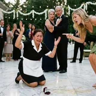 The Maid Was Thrown Out of the Party for “Stealing” a Ring—20 Minutes Later, the Security Camera Exposed a Truth That Left the Whole Family Frozen