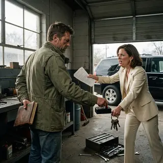 “You got the garage because Grandpa knew you were useless with money.” My sister laughed while inheriting vineyards and investments, then arrived within an hour carrying a forged deed for the rusty building she mocked. I hid the ledger, activated Grandpa’s camera, and studied her smile. She thought she was stealing tools. She was begging for control of an empire.