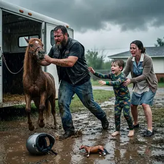 My Son Asked the Biker Why He Didn’t Ride a Horse — That Weekend, He Brought One Home