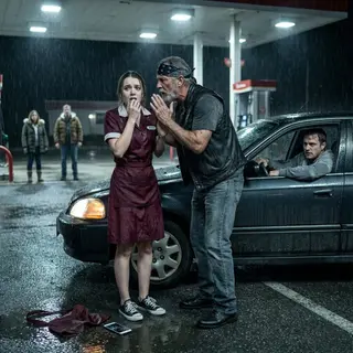 She Thought the Biker Was Following Her Home—Until She Heard the Name He Whispered in the Dark