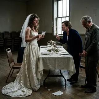 Two empty tables at my wedding told me exactly what my family thought I was worth. But the real betrayal arrived in a photograph: my sister laughing at her engagement party, Grandma’s sapphire necklace glowing against her throat. Mom had told the probate court it was missing. “She signed that under oath?” I asked Grandma’s lawyer. “Yes,” he replied. Then he opened another file. “And Claire… the necklace may be the smallest thing they took from you.”