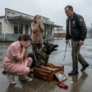 They Left the Old Suitcase Behind — But the Dog Refused to Move