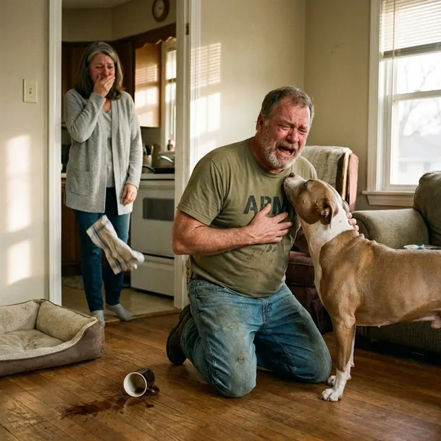 A Veteran Wouldn’t Even Look at the Pit Bull His Wife Brought Home — Until the Dog Did Something That Made the Whole House Go Quiet