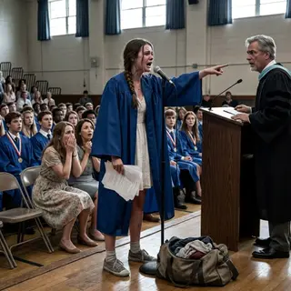 The Student Refused to Read Her Prepared Speech — Then Her Truth Left the Entire Auditorium Silent