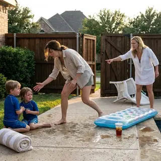 “Your kids are not getting in my pool again. They make mine look ordinary.” My sister-in-law said it while my seven-year-old twins stood in swimsuits, clutching towels and wondering what they had done wrong. Weeks later, her own children exposed the lie: she had branded mine aggressive out of jealousy. I pressed Record. Amanda confessed in her own voice.