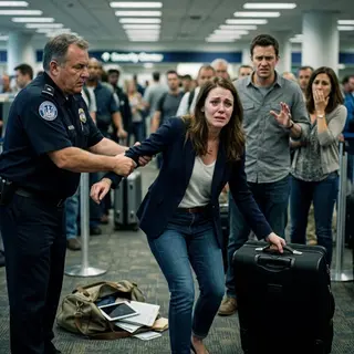 “Don’t touch your bag,” airport security warned—then showed me footage of my husband planting drugs in it before kissing my sister. Minutes later, I was handcuffed publicly while he performed panic and secretly smiled with relief. By sunrise, he had forged my signature, declared me unstable, and stolen $540,000. He thought I was detained. I was watching everything closely.