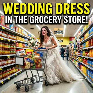 She Wore Her Wedding Dress to the Grocery Store. Nobody Asked Why.