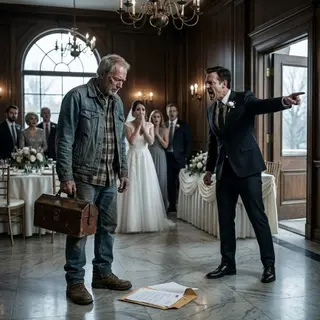 The Carpenter Everyone Ignored at the Million-Dollar Wedding Was Hiding a Truth That Changed Everything