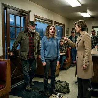 Her Mother Broke Her Down Every Day—Until a Silent Mountain Man Walked Into the Diner, Saw What Was Happening, and Said, “She’s Coming With Me.”