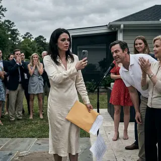 “Sign the divorce papers, Isabella—then get out of my house before dessert.” Forty guests stared as my mother-in-law applauded and my husband’s mistress smirked beside our pool. My hands stayed steady, though humiliation burned beneath my skin. I lifted one yellow envelope, tapped my phone, and every backyard screen went black. Grant’s empire was about to testify against him.