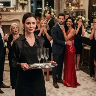 I came home early and found my husband hosting a lavish party—then heard him introduce another woman as **“my beautiful wife.”** When a guest asked about me, he laughed and said, **“Oh, she’s just the maid.”** I swallowed the humiliation, tied on an apron, and served them with a smile. But when my husband whispered, **“Know your place,”** I quietly sent one message. By midnight, the music had stopped—and they finally realized whose house they were celebrating in.