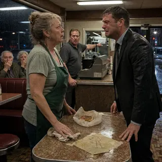 For Twenty-Six Years a Waitress Secretly Fed Hungry Kids Out of Her Own Tips — Then a Man in a Suit Walked In With a Crayon Drawing