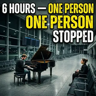 He Played Piano in the Airport for 6 Hours. One Person Stopped.