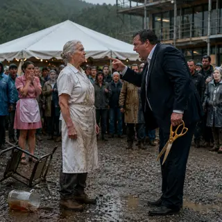 They Told the 68-Year-Old Diner Cook to Wait in the Parking Lot at Their $9.2 Million Ribbon-Cutting — She Owned the Road Under Their Feet