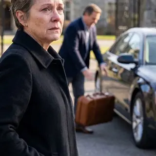My son slammed the car door behind me and tossed my suitcase onto the pavement. “From now on, this is where you belong, Mom.” I looked up—and froze. The sign above the iron gates read **PSYCHIATRIC HOSPITAL**. He smiled as if he’d already gotten rid of me. “Tell them you’re confused. They’ll believe me.” I gripped the sealed envelope in my coat pocket and whispered, “You should’ve read your father’s will first.”