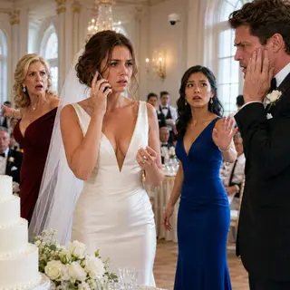 On my wedding day, my mother-in-law pointed toward thirty male guests and ordered, “Serve them yourself. A good wife knows her place.” I refused, and my groom struck me twice in front of everyone. The room went silent. I immediately struck him back, removed my wedding ring, and said, “You just made the biggest mistake of your life.” Then I reached for my phone and made one call that changed the entire celebration...