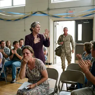 The Principal Quietly Stopped the Ceremony — Then a Student Walked In Wearing a Dust-Covered Military Uniform
