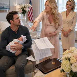 “I wanted a son, Adrian—not a useless little girl.” My wife threw divorce papers onto our newborn’s blanket, then revealed she was pregnant by another man. Her mother smiled. My daughter slept against my chest while they divided life like property. I signed one page and let them walk away laughing. Five months later, I entered her wedding with evidence.