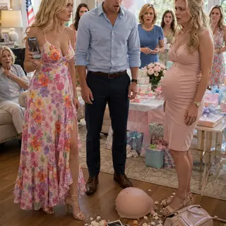 “If you tell Callum I’m not pregnant, I’ll make Grant afraid to leave you alone with your own daughter.” Sloane stood inches from me, one hand resting on the fake belly she’d used to hijack my baby shower. My blood went cold. She wasn’t embarrassed. She was threatening my family. And suddenly, exposing her lie became far more dangerous.
