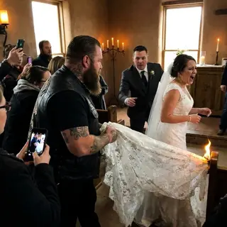 A Biker Tore the Wedding Dress From a Bride in Front of Two Hundred Guests — Then He Rebuilt the Ceremony Nobody Thought Could Happen