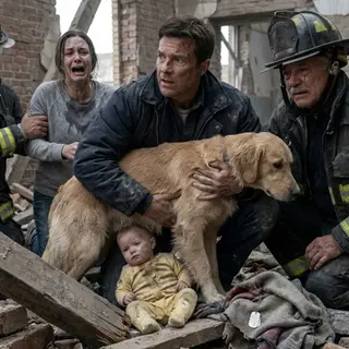 A Faint Bark From Under a Collapsed Building Led Me Through Six Hours of Digging. The Dog Had Built a Shelter Out of Himself. The Baby Underneath Him Was Alive. He Was Not.