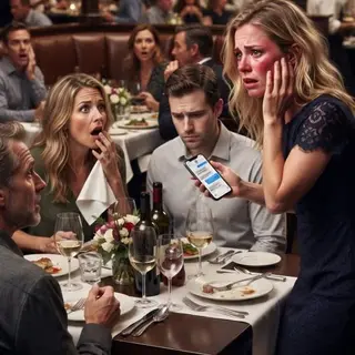 My sister-in-law slapped me across the face at my own anniversary dinner—because I served myself food before serving her. “You’ve forgotten your place in this family!” she snapped. Everyone went silent. My husband just looked away. I slowly put down my fork, looked her straight in the eyes, and slapped her back. But what happened next made the entire table freeze—and exposed a secret she never expected me to reveal.